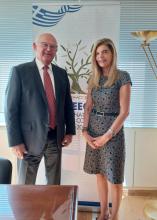La Directora General de Organizaciones Internacionales de la cancillería helénica recibió al Embajador de Cuba