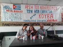 Condenan amigos solidarios griegos el bloqueo de EEUU contra Cuba y apoyan por daños Huracan Irma