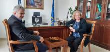 Recibe alcalde de Mires -Festos en Creta a diplomáticos de Cuba Recibe alcalde de Mires -Festos en Creta a diplomáticos de Cuba