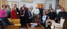 ENCUENTRO CON LA DIRECTIVA Y OTROS INTEGRANTES DE LA ASOCIACIÓN CULTURAL JOSÉ MARTÍ DE GRECIA