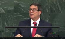 Discurso canciller cubano en AGNU