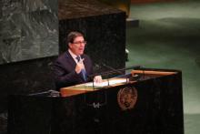 Discurso canciller cubano en AGNU 