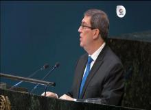 Discurso canciller cubano en ONU contra bloqueo