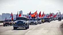 Caravana en Cuba por solidaridad mundial contra bloqueo de EE.UU.