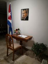ALARCÓN, LIBRO DE CONDOLENCIAS EN GRECIA