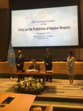 Cuba firma Tratado sobre Prohibición de las Armas Nucleares