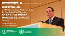 Cuba participará este lunes en 73a Asamblea Mundial de la Salud