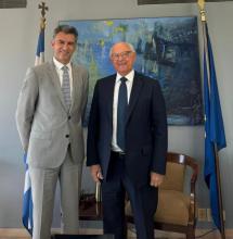 Encuentro con secretario general de Asuntos Económicos Internacionales de la cancillería helénica 