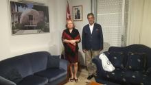 Meeting ambassadors of Cuba and Palestine in Greece 