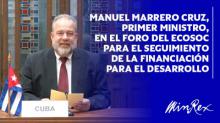 Intervention of the Prime Minister, Manuel Marrero Cruz, in the Segment of Heads of State and / or Government of the ECOSOC Forum for the monitoring of Financing for Development, held in virtual format on April 12, 2021.