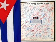 Cubans residing in Greece condemn US blockade against Cuba 