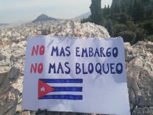 Cubans residing in Greece condemn the blockade