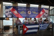 Campaign to support Cuban doctors and against blockade in Greece