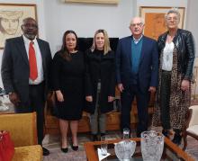 ENCUENTRO DEL EMBAJADOR CUBANO EN GRECIA CON MIEMBROS DE LA ORGANIZACIÓN INTERNACIONAL DE MIGRACIONES