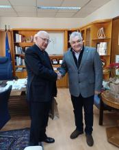 RECTOR OF THE ARISTÓTELES UNIVERSITY OF SALÓNICA RECEIVES THE AMBASSADOR OF CUBA