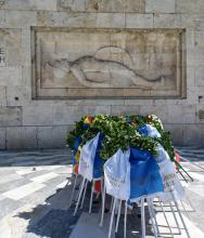 PARTICIPACIÓN EN CEREMONIA Y OFRENDA FLORAL EN RECORDACIÓN A LA BATALLA DE SALAMINA