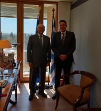 THE SECRETARY GENERAL FOR INTERNATIONAL ECONOMIC AFFAIRS OF THE FOREIGN MINISTRY RECEIVES THE AMBASSADOR OF CUBA