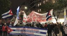 Solidarity with Cuba in Thessaloniki in commemoration of events at the Polytechnic.