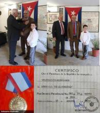 “Friendship” Medal awarded to friend of the Cuban people Velissarios Kossivakis