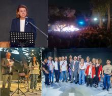Concierto de Solidaridad por el Pueblo Cubano en el Teatro Municipal al Aire Libre de Zógrafou