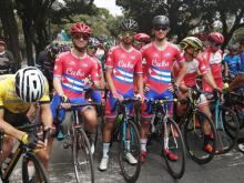 Ciclistas cubanos en Guatemala