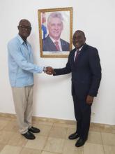 Sostiene encuentro Embajador de Cuba con el Encargado de Negocios de Côte d’Ivoire en Conakry