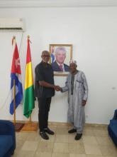 Solidaridad con Cuba en la República de Guinea.