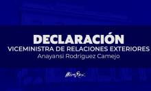 Declaraciones a la prensa de la Viceministra de Relaciones Exteriores, Anayansi Rodríguez Camejo