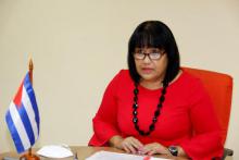 Viceministra de Relaciones Exteriores de Cuba, Anayansi Rodríguez Camejo