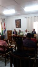 Ceremonia de despedida de 8 guyaneses beneficiarios del programa de becas ofrecido por Cuba. Ceremonia de despedida de 8 guyaneses beneficiarios del programa de becas ofrecido por Cuba.