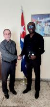 L'ambassadeur cubain rencontre le directeur du ministère de la Culture d'Haïti