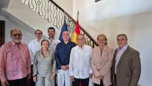 Embajadores del Cuerpo Diplomático acreditado en Haití reciben al Embajador cubano