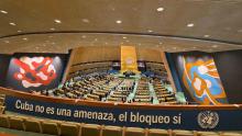 Votación en ONU para reclamar el fin del bloqueo