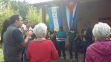 Conmemorando rl 58 aniversario de la revolución Conmemoración 58 Aniversari de la Revolución de la Asociación de Cubanos residentes en Honduras