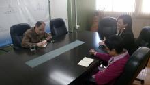 Reunión de trabajo con la dra. Calderón, secretaria de la Secretaria de Educación