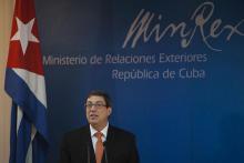 The blockade still persists, Bruno Rodríguez Parrilla