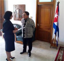 Visita Cuba Fadli Zon Vicepresidente de la Cámara de Representantes de Indonesia
