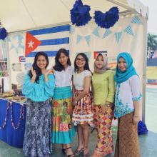 Cuba was present at the Tourism Expo at Jakarta State University