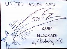 Esta vez los más jóvenes de la comunidad cubano-irlandesa se pronuncian y piden, No Más Bloqueo.