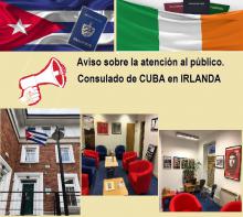 Aviso sobre la atención al público.