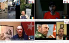 Irish friends pay tribute to Commander in Chief Fidel Castro Ruz, historical leader of the Cuban Revolution.