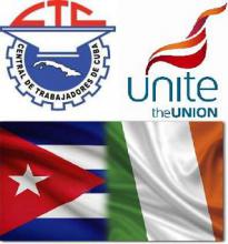 Sostiene Embajador de Cuba en Irlanda encuentro con sindicalistas amigos.