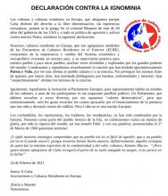 Declaración contra la ignominia. 
