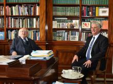 Reseña del recibimiento del Presidente de Irlanda Michael Higgins, a nuestro Presidente Miguel Díaz-Canel (+Fotos) (+Videos).