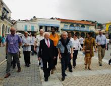 The President of Ireland Michael D. Higgins expresses his condolences on the death of the Historian of the City of Havana, the beloved Dr. Eusebio Leal Spengler.