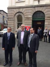 Solidaridad con Cuba en Belfast rinde homenaje al Héroe cubano Fernando Gonzalez Llort.
