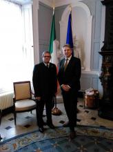 Sostiene entrevista el Embajador de Cuba en Irlanda con Secretario General de la Cancillería.