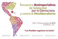 Encuentro Antimperialista de Solidaridad, por la Democracia y contra el Neoliberalismo.