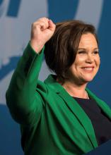 La líder del Sinn Féin Mary Lou McDonald TD felicita a Miguel Díaz-Canel por su elección como Presidente de la República de Cuba.
