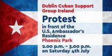 Solidaridad irlandesa más firme que nunca contra el bloqueo yanqui a Cuba.